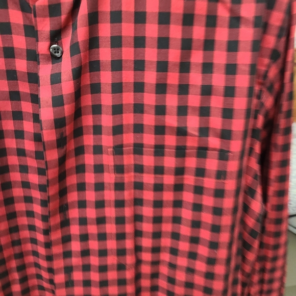 Paul Fredrick Red Buffalo Check Dress Shirt size XL - Picture 3 of 6